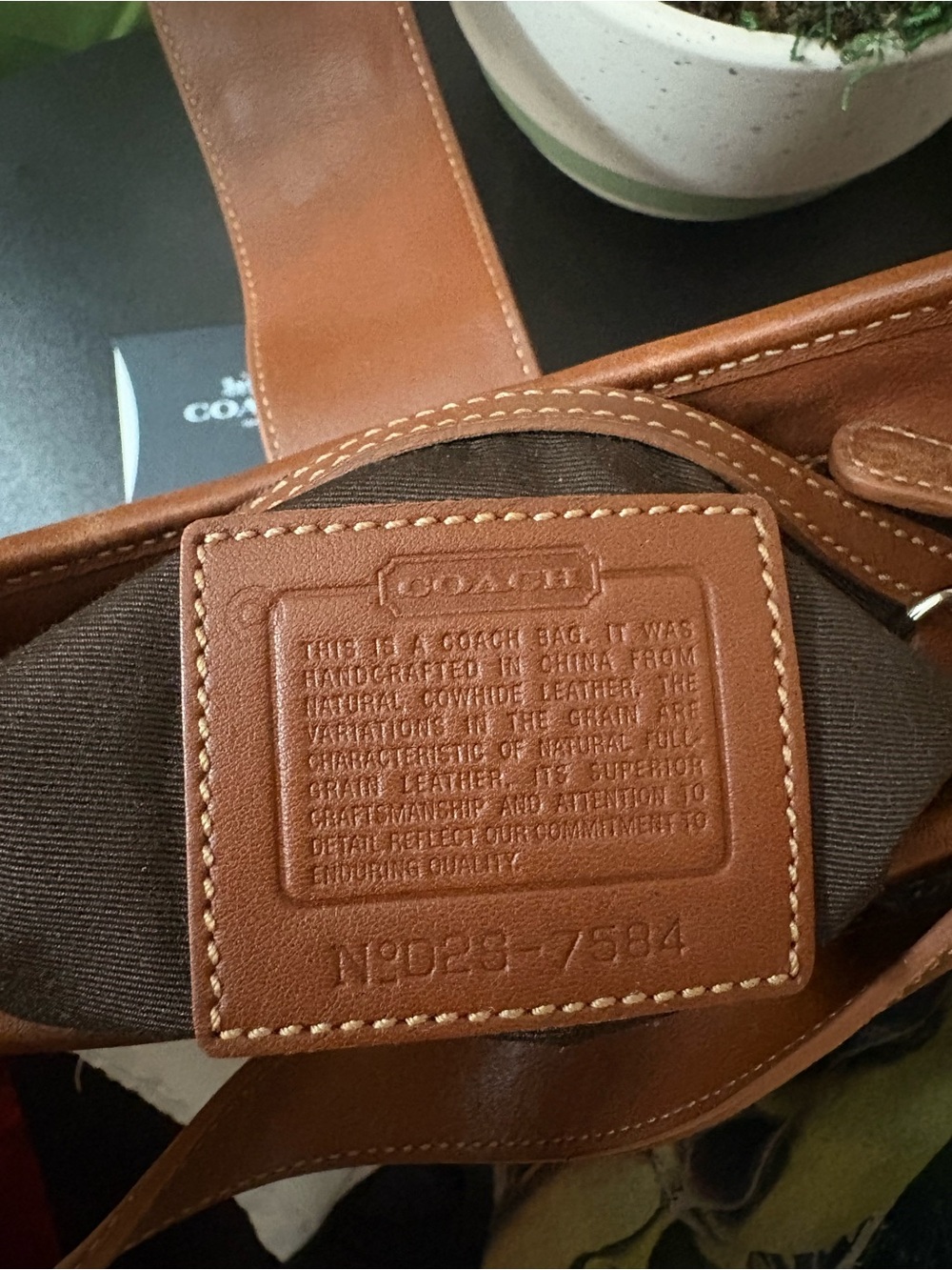 Vintage Coach Hampton Soho Leather Buckle Shoulder Bag 7584 Brown Y2K - Picture 5 of 5